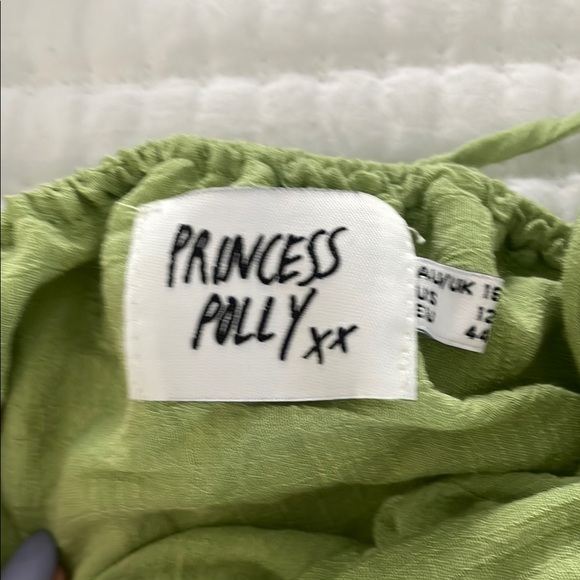 Princess Polly Size 12 Green Flowy Dress - Picture 2 of 3